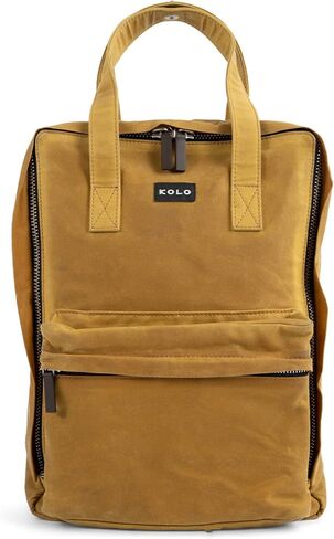 حقيبة Kolo Juno Daypack، قماش من القطن العضوي المقاوم للطقس، لون مغرة in Saudi Arabia