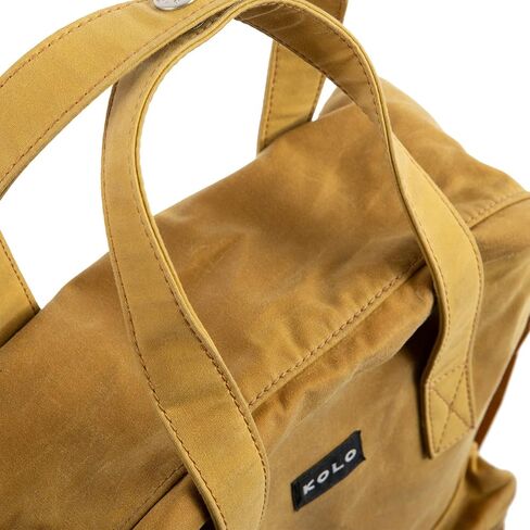 حقيبة Kolo Juno Daypack، قماش من القطن العضوي المقاوم للطقس، لون مغرة in Saudi Arabia
