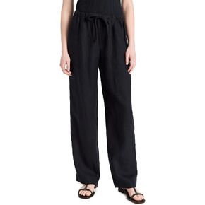 Vince Women's Mid Waist Tie Front Pull on Pant