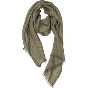 وشاح LUSIE'S LINEN 100% كتان - 19 × 67 بوصة - للنساء والرجال - مستورد من أوروبا