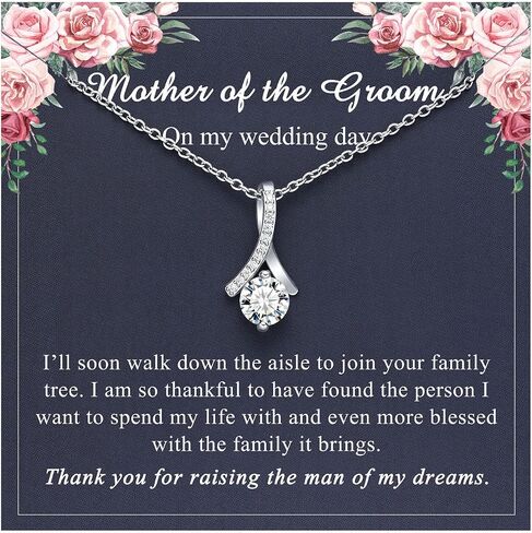 Dainty Necklace for Bonus Mom/Boyfriend's Mom/Mother of the Bride/Mother of the Groom/Daughter, Wedding Gifts in Kuwait
