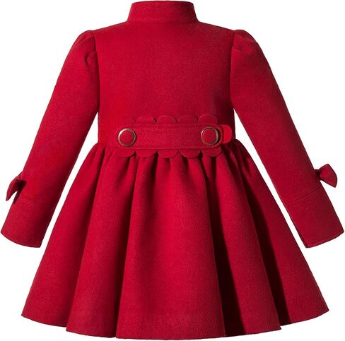 Pettigirl Little Girl Autumn Winter Navy Blue Fashion Jacket Coat Kids Vintage Warm Trench Outerwear Outfit in Saudi Arabia