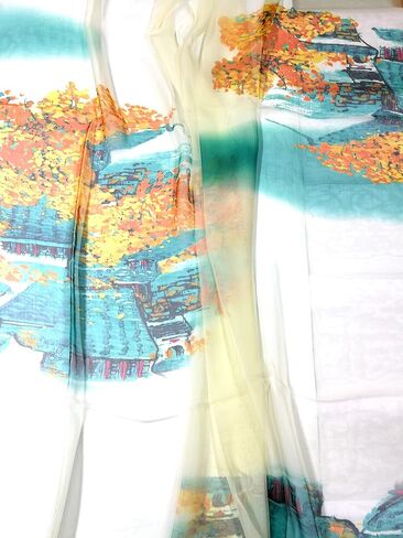 Shanlin Super Large Silk Feel Floral Scarves for Women in Gift Box in Kuwait