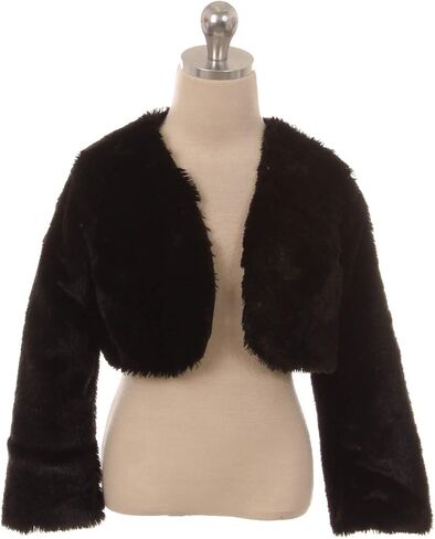 iGirlDress Girls Cozy Faux Fur Bolero Dress Jacket Sweater Shrug in Kuwait