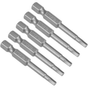 uxcell 5 Pcs H3 Magnetic Hex Head Screwdriver Bits, 1/4 Inch Hex Shank 2-inch Length S2 Power Tools