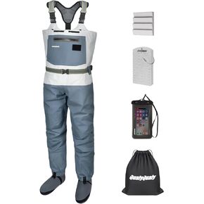 QualyQualy يطير خواضون الصيد تخزين القدم بدلات الصدر للرجال والنساء مقاوم للماء خواضون الصيد مع الأحذية خواضون النيوبرين in Kuwait