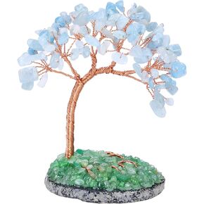 PESOENTH روز كوارتز كريستال شجرة المال فنغ شوي الأحجار الكريمة بونساي شجرة الكريستال الوردي شجرة الحياة زخرفة لحسن الحظ الطاقة الإيجابية طاولة المنزل مكتب ديكور عيد الميلاد 4.72-5.51 بوصة عالية in Kuwait