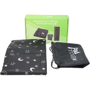 بول انوفيشن - ستارة تعتيم محمولة | ستائر تعتيم النوافذ مثالية لستائر التعتيم المؤقتة لحضانة الاطفال وغرفة النوم والسفر | ستائر تعتيم محمولة (200 × 130 سم) in Kuwait