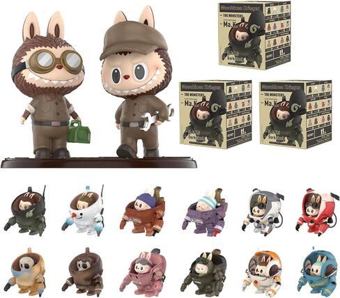POP MART The Monsters x Kow Yokoyama Ma.K. شخصيات صندوق أعمى، ألعاب صندوق بتصميم عشوائي لديكور المنزل الحديث، مجموعة ألعاب قابلة للجمع لملحقات المكتب، قطعة واحدة in Saudi Arabia
