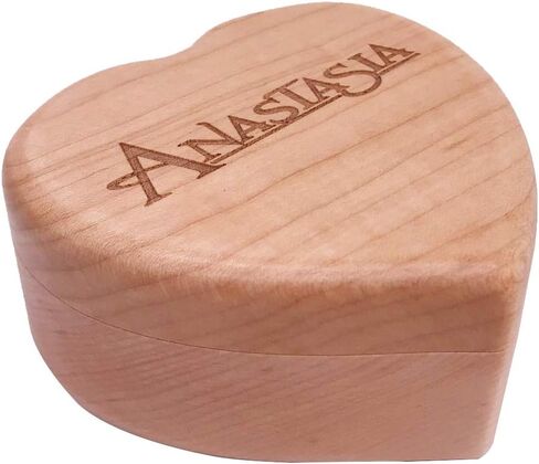 صندوق موسيقى ون ابون ايه ديسمبر من تايكست مع مرآة، الية منحوتة خشبية صغيرة على شكل قلب، صناديق موسيقية هدايا لعيد الميلاد والذكرى السنوية وعيد الام in Kuwait