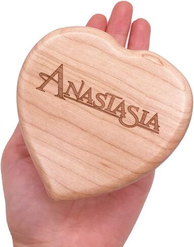 صندوق موسيقى ون ابون ايه ديسمبر من تايكست مع مرآة، الية منحوتة خشبية صغيرة على شكل قلب، صناديق موسيقية هدايا لعيد الميلاد والذكرى السنوية وعيد الام in Kuwait