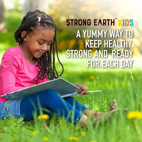 مضغ قوي متعدد الفيتامينات عضوي للأطفال - فيتامينات ومعادن صمغية بما في ذلك فيتامين A وC وD3 وE وB6 والزنك - علكات متعددة الفيتامينات قابلة للمضغ مع دعم مناعي للأولاد والبنات (60) in Kuwait