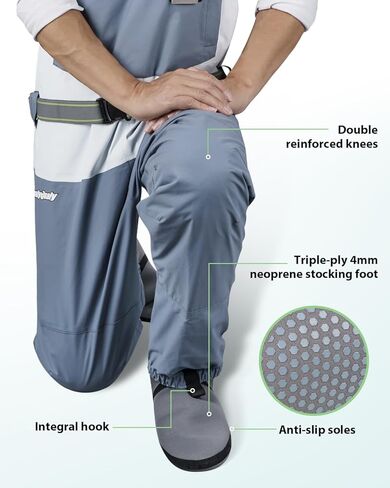 QualyQualy يطير خواضون الصيد تخزين القدم بدلات الصدر للرجال والنساء مقاوم للماء خواضون الصيد مع الأحذية خواضون النيوبرين in Kuwait