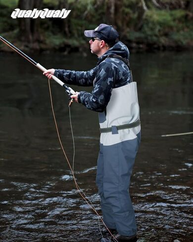 QualyQualy يطير خواضون الصيد تخزين القدم بدلات الصدر للرجال والنساء مقاوم للماء خواضون الصيد مع الأحذية خواضون النيوبرين in Kuwait