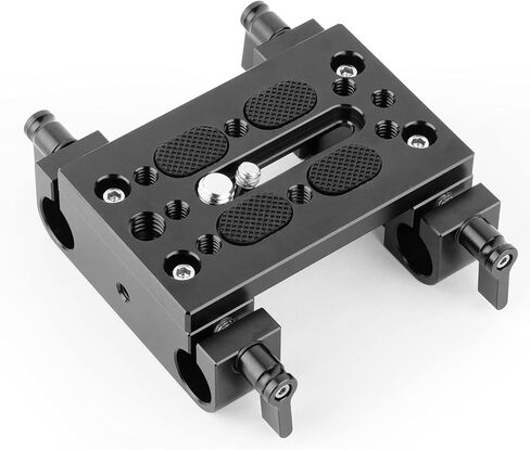 SmallRig Base Plate, Camera Baseplate with 15mm Rod Clamps, Tripod Mounting Plate for DSLR Camera Video Camera - 1775 in Kuwait