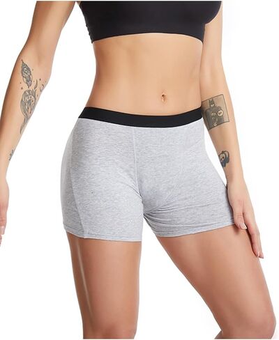 شورت داخلي قصير من القطن العضوي لفترة النوم، بوكسر قصير للنساء قصير جيم جام (عبوة من قطعة واحدة) in Kuwait