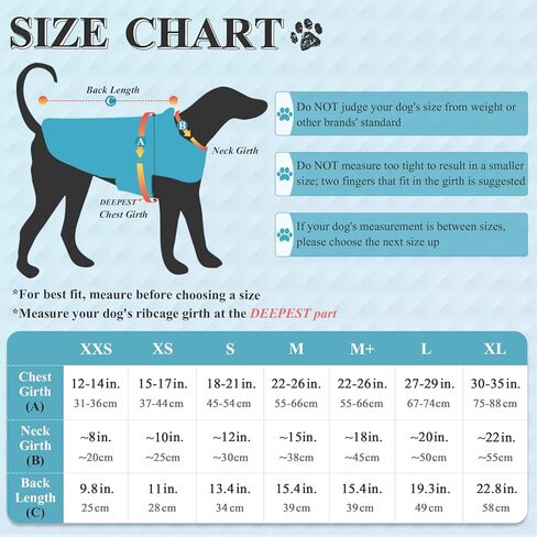 VIVAGLORY معطف الكلب للطقس البارد، عاكس للثلوج ومقاوم للرياح، ملابس شتوية سميكة ودافئة للكلاب مع ياقة فروي، ملابس حيوانات أليفة مريحة وقابلة للتعديل مقاومة للماء للكلاب المتوسطة، فيروزي، مقاس M in Kuwait