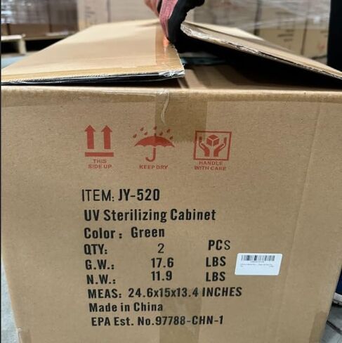 صندوق مطهر بالأشعة فوق البنفسجية كبير من ENNVA - صندوق معقم بالأشعة فوق البنفسجية البسيط - صندوق مطهر بالأشعة فوق البنفسجية بسعة كبيرة - خزانة تطهير بالأشعة فوق البنفسجية لتعقيم الهاتف والألعاب والمناشف وأدوات صالون الأظافر - أخضر in Kuwait