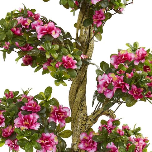 Nearly Natural 5' Azalea Artificial Tree, Pink,20"D x 20"W x 5'H in Saudi Arabia