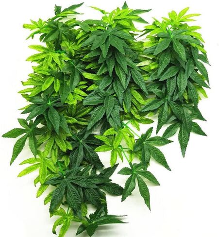 Dsoar 40cm/16in Aquarium Decorations Plants Artificial Plant Fake Plastic Water Grass Plants for Fish Tank Aquarium Decor Artificial Hanging Plants in Kuwait