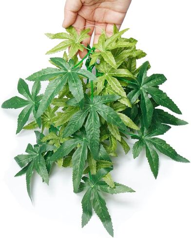 Dsoar 40cm/16in Aquarium Decorations Plants Artificial Plant Fake Plastic Water Grass Plants for Fish Tank Aquarium Decor Artificial Hanging Plants in Kuwait