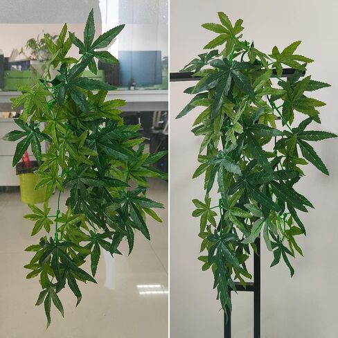 Dsoar 40cm/16in Aquarium Decorations Plants Artificial Plant Fake Plastic Water Grass Plants for Fish Tank Aquarium Decor Artificial Hanging Plants in Kuwait