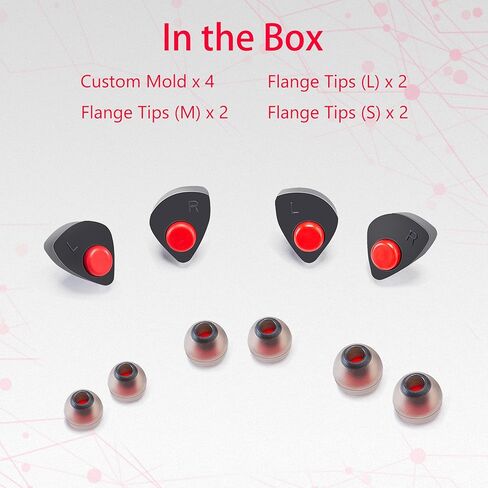 zeadio Custom Molded Earpiece Earplug, Comfortable Hearing Protection, 32dB Highest NRR for Shooting, Concerts, Work ad Swimming (Pair of 2) in Kuwait