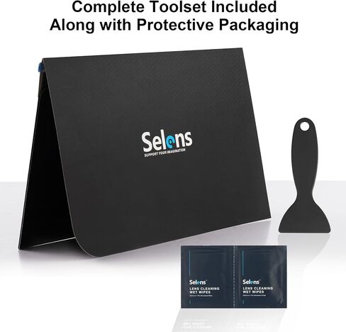 Selens 2PCS Linear Polarizing Film, High Transmission Cuttable A4 7.8x11.8 inches Polarizer Sheets - Ideal for LCD Monitor Screen Repair, Optical Analysis, Physics Education in Kuwait