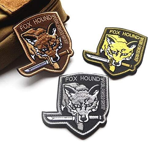 Oyster-Patch Metal Gear Foxhound Metal Gear Solid Tactical Patch Hook & Loop (3pcs) in Saudi Arabia