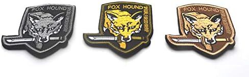 Oyster-Patch Metal Gear Foxhound Metal Gear Solid Tactical Patch Hook & Loop (3pcs) in Saudi Arabia