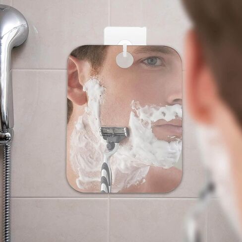 Tiankohelan Anti-Fog Shaving Mirror,Frameless Shower Mirror for Men Women in Kuwait