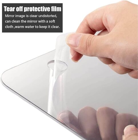 Tiankohelan Anti-Fog Shaving Mirror,Frameless Shower Mirror for Men Women in Kuwait