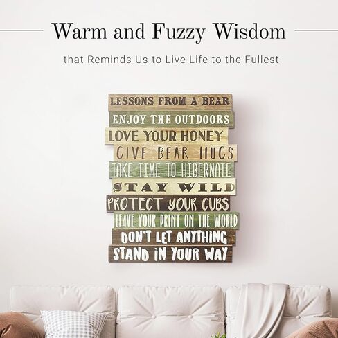 Young's Inc. Wall Sign - Cabin Wall Art for Home and Apartment - Hanging Decor for Bedroom, Kitchen, Office, and Bathroom - 16" H x 12" W in Saudi Arabia