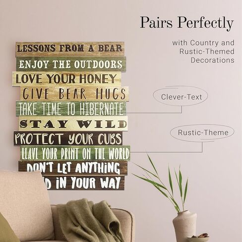 Young's Inc. Wall Sign - Cabin Wall Art for Home and Apartment - Hanging Decor for Bedroom, Kitchen, Office, and Bathroom - 16" H x 12" W in Saudi Arabia