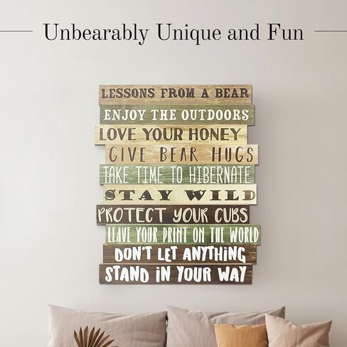 Young's Inc. Wall Sign - Cabin Wall Art for Home and Apartment - Hanging Decor for Bedroom, Kitchen, Office, and Bathroom - 16" H x 12" W in Saudi Arabia