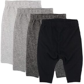 HonestBaby Multipack Harem Pants Roomy Fit Pull on Bottoms 100% Organic Cotton for Infant Baby Boys, Girls, Unisex (Legacy) in Kuwait
