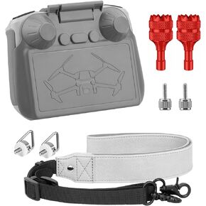 [3 في 1] ملحقات طائرة بدون طيار Mini 3 Pro/Mini 3 لـ DJI RC، غطاء حماية للشمس 2 في 1 DJI RC وغطاء واقي RC + حزام حبل للرقبة + عصي تحكم لملحقات وحدة التحكم عن بعد DJI Mini 3/Mini 3 Pro RC in Kuwait