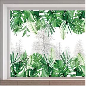 GORGECRAFT 118x39cm Vine Window Clings Ivy Leaves Window Decals Green Plants Window Stickers Double Sided Non Adhesive Static Vinyl Film for Glass Sliding Door Living Room Bedroom Summer Decorations in Kuwait