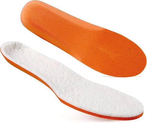Lambswool Insoles for Men's Women Soft Comfort Warm Wool Insole with Arch Support Suitable for Boots Cotton Slippers Winter Shoes White 36 in Saudi Arabia