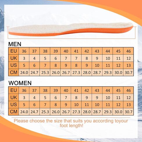 Lambswool Insoles for Men's Women Soft Comfort Warm Wool Insole with Arch Support Suitable for Boots Cotton Slippers Winter Shoes White 36 in Saudi Arabia