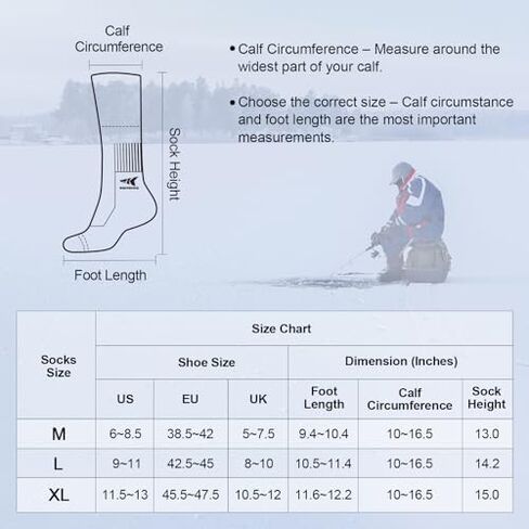 KastKing Calido Heated Socks, Safe Temperature, Rechargeable Foot Warmer for Men & Women, Electric Socks with APP Control for Ice Fishing Hunting Skiing in Saudi Arabia