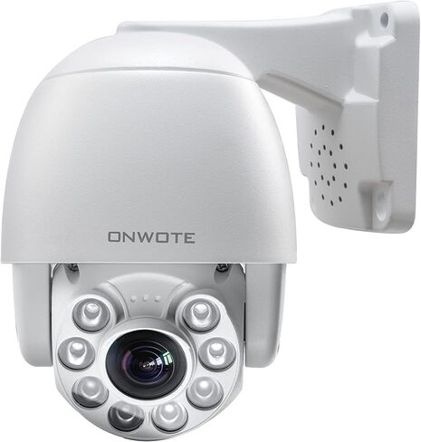 كاميرا ONWOTE 6MP 3072x2048 HD PTZ PoE IP الأمنية، تحدث في اتجاهين، اكتشاف المركبات البشرية بالذكاء الاصطناعي، 355 درجة عموم 92 درجة إمالة 5X تكبير بصري، عدسة بمحرك 2.7-13.5 مم، 164f-262ft IR in Kuwait