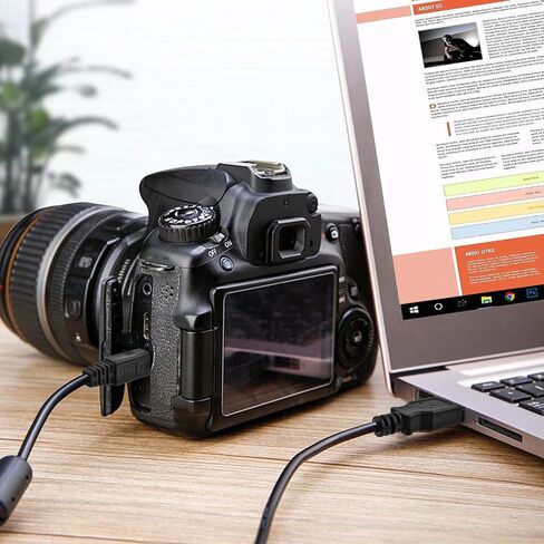 Aquelo Replacement Camera Micro USB Charger Cable Cord Compatible with Canon EOS M5 M6 M50, PowerShot G7X Mark II, G9 X Mark II, SX620 HS, SX720 HS, SX730 HS Cameras, (IFC-600 PCU) in Saudi Arabia