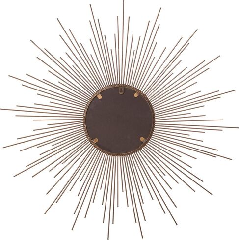 Patton Wall Decor 30" Gold Spoked Sunburst Wall Accent Mirror in Kuwait