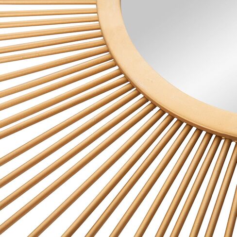 Patton Wall Decor 30" Gold Spoked Sunburst Wall Accent Mirror in Kuwait