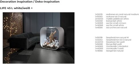 biOrb Seahorse Set of 3, Durable Seahorse Replicas, Beige, Aquarium Decorations in Saudi Arabia
