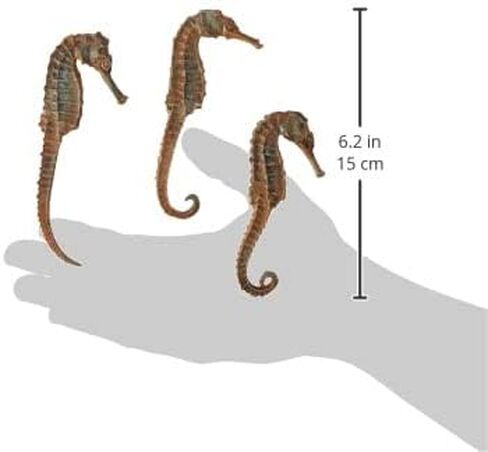 biOrb Seahorse Set of 3, Durable Seahorse Replicas, Beige, Aquarium Decorations in Saudi Arabia