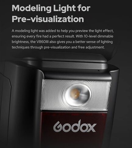 Godox V860III-C Speedlite Light,76Ws GN60 TTL HSS=1/ 8000s,2.4G Wireless X System,7.2V/2600mAh Li-ion Battery Camera Flash Speedlite Compatible for Canon Cameras in Saudi Arabia