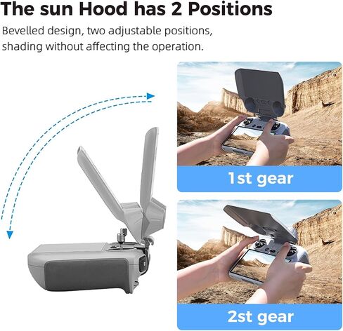 [3 في 1] ملحقات طائرة بدون طيار Mini 3 Pro/Mini 3 لـ DJI RC، غطاء حماية للشمس 2 في 1 DJI RC وغطاء واقي RC + حزام حبل للرقبة + عصي تحكم لملحقات وحدة التحكم عن بعد DJI Mini 3/Mini 3 Pro RC in Kuwait
