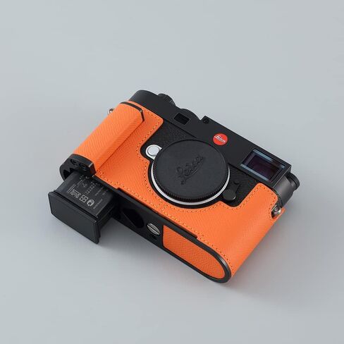 حافظة نصف كاميرا SIUTATTDSH لهاتف Leica M11/M11-P، حافظة واقية للكاميرا من الجلد الطبيعي المعدني العتيق، أنيقة محمولة مضادة للصدمات (BlueL) in Kuwait